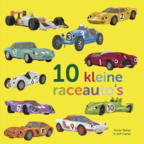Tien kleine raceauto's – Annie Bailey – boek cover