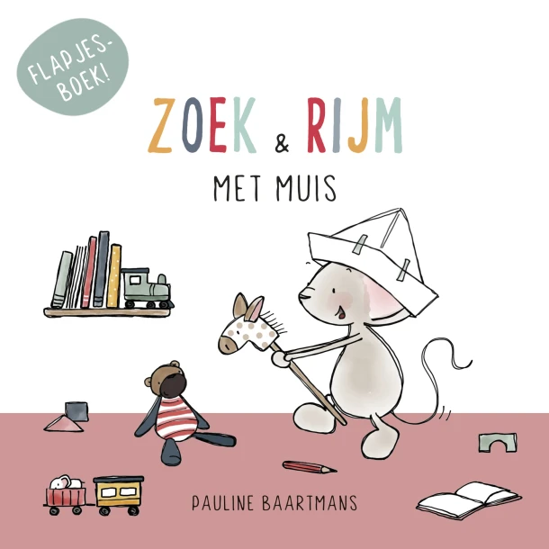 Zoek en rijm met Muis – Pauline Baartmans – boek cover