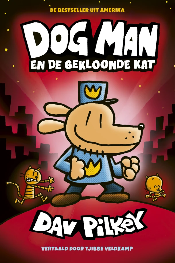 Dog Man en de gekloonde kat – Dav Pilkey – boek cover