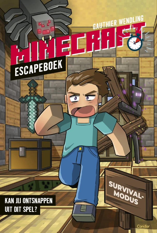 Minecraft Escapeboek – Gauthier Wendling – boek cover