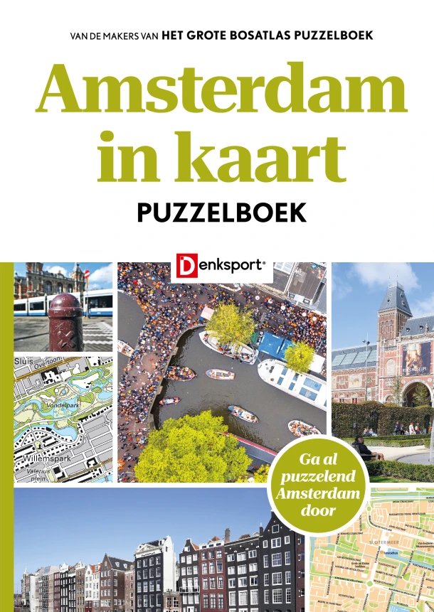 Het Amsterdam in kaart Puzzelboek – Peter Vroege – boek cover