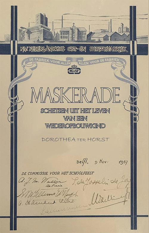 Maskerade – Dorothea ter Horst – boek cover