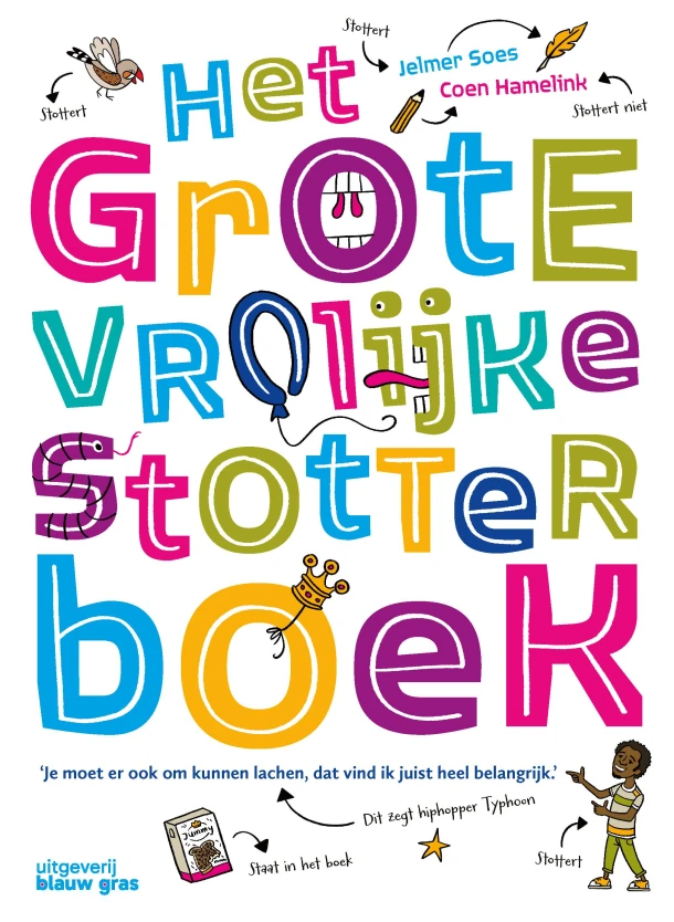 Het grote vrolijke stotterboek – Jelmer Soes – boek cover