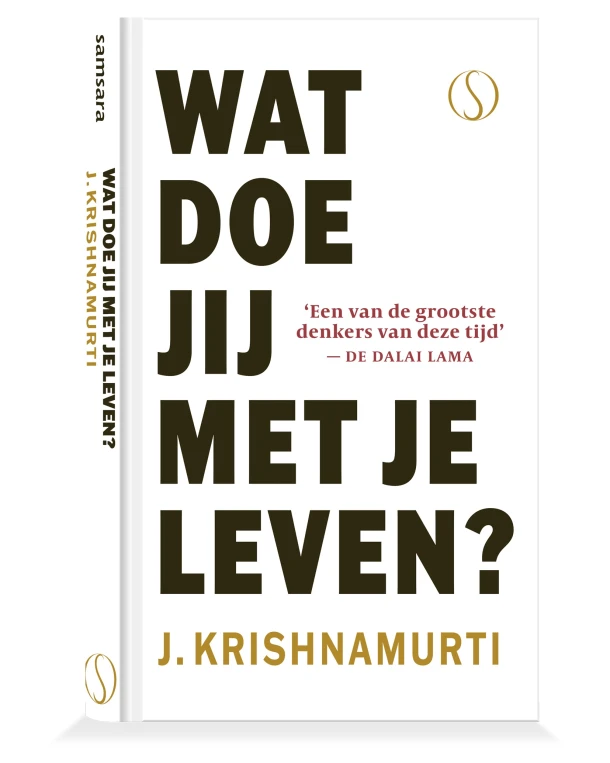 Wat doe jij met je leven? – Krishnamurti – boek cover