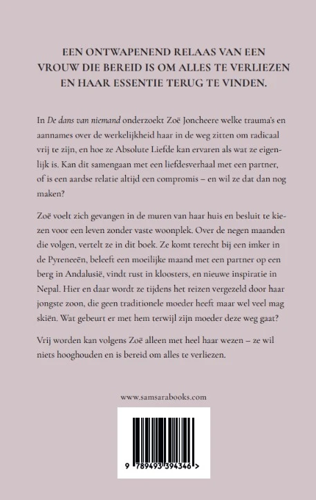 De dans van niemand – Zoë Joncheere – boek cover