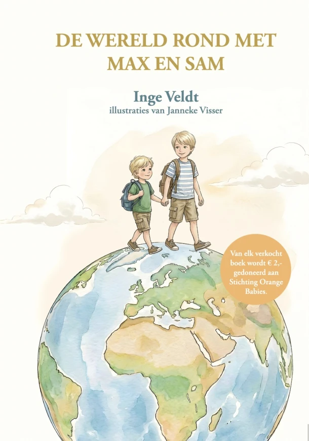 De wereld rond met Max en Sam – Inge Veldt – boek cover