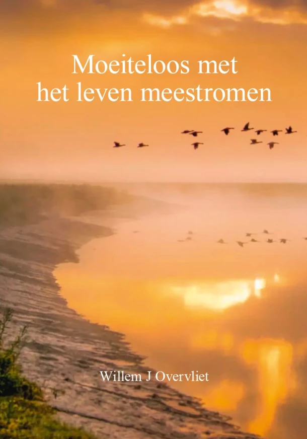Moeiteloos met het leven meestromen – Willem J. Overvliet – boek cover