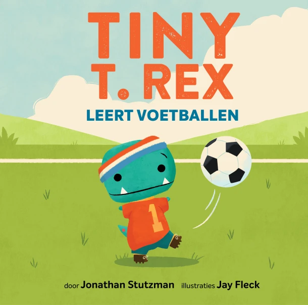 Tiny T. Rex leert voetballen – Jonathan Stutzman – boek cover