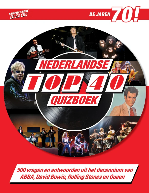 Top 40 Quizboek jaren 70 – Martijn van den Bogaart – boek cover