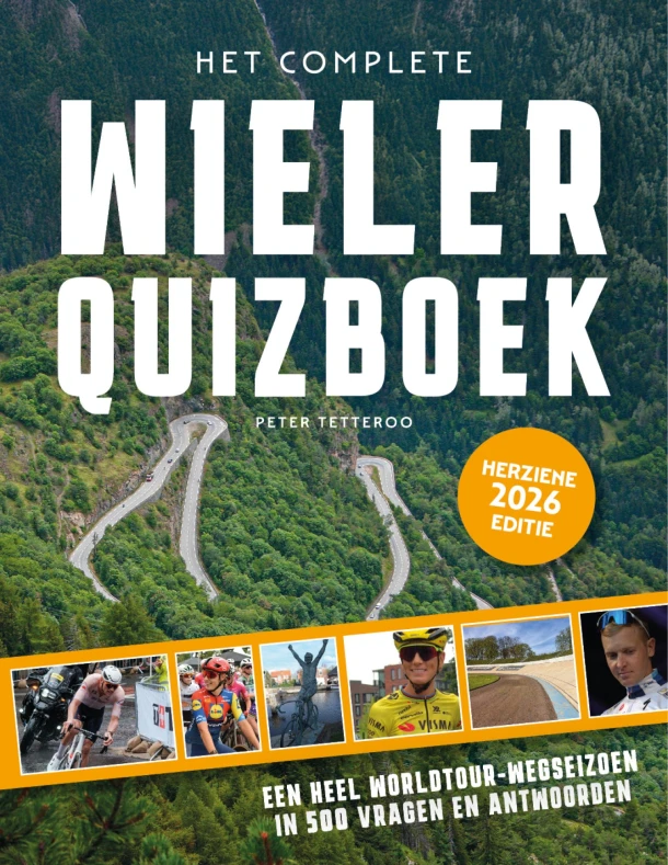 Het complete Wielerquizboek 2026 – Peter van Tetteroo – boek cover