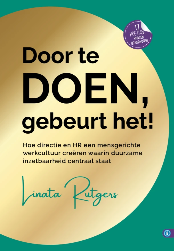 Door te doen gebeurt het! – Linata Rutgers – boek cover