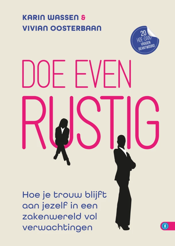 Doe even rustig – Karin Wassen – boek cover