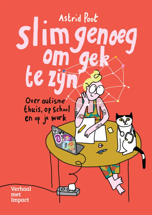 Slim genoeg om gek te zijn – Astrid Poot – boek cover