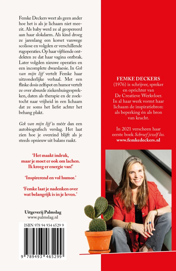 Gek van mijn lijf – Femke Deckers – boek cover