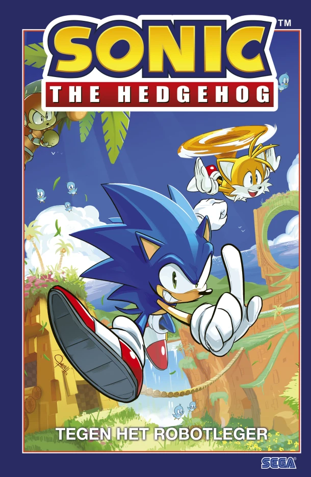 Sonic the Hedgehog tegen het robotleger – Ian Flynn – boek cover