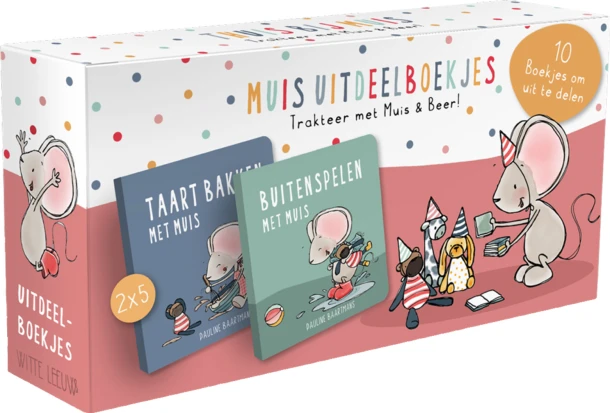 Uitdeelboekjes Muis en Beer – Pauline Baartmans – boek cover