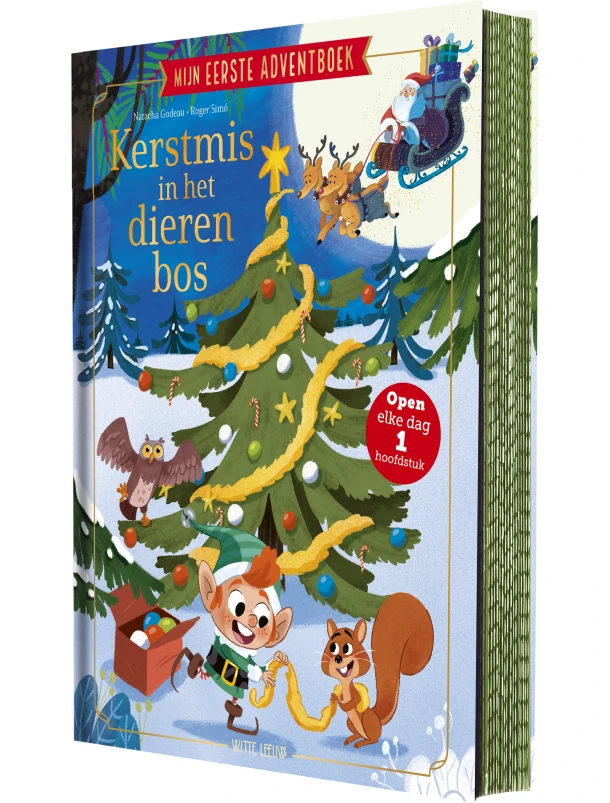 Mijn eerste adventboek - Kerstmis in het dierenbos – Natacha Godeau – boek cover