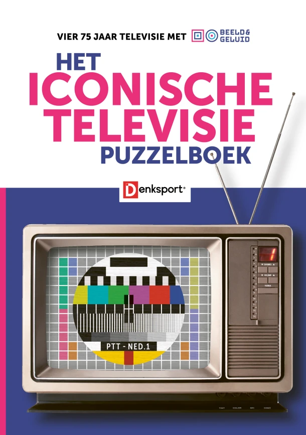 Het Iconische Televisie Puzzelboek – boek cover