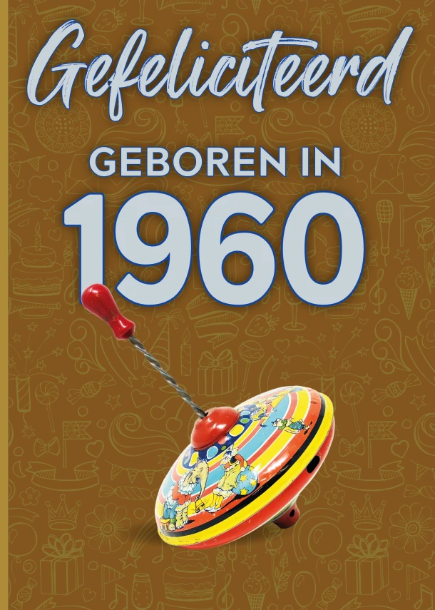 Gefeliciteerd geboren in 1960 set van 4 – TDM Publishing – boek cover