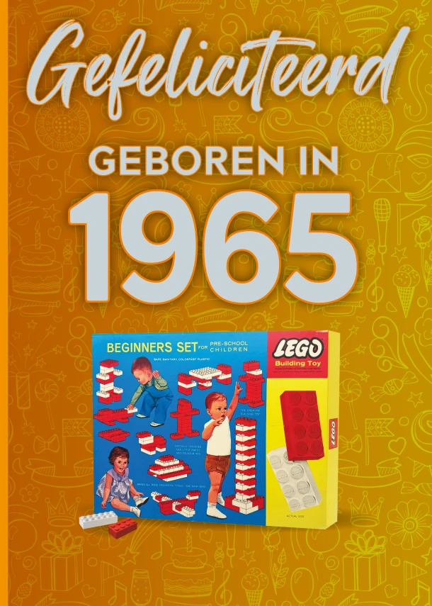 Gefeliciteerd geboren in 1965 set van 4 – TDM Publishing – boek cover