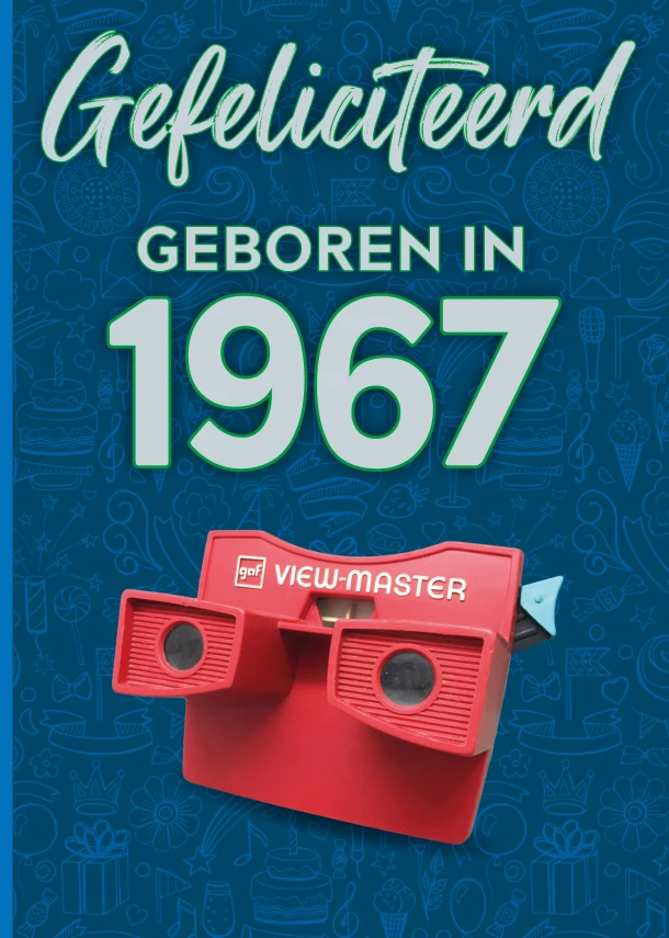 Gefeliciteerd geboren in 1967 set van 4 – TDM Publishing – boek cover