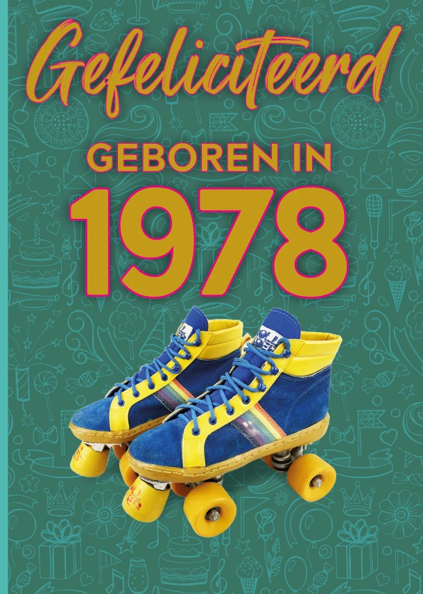 Gefeliciteerd geboren in 1978 set van 4 – TDM Publishing – boek cover