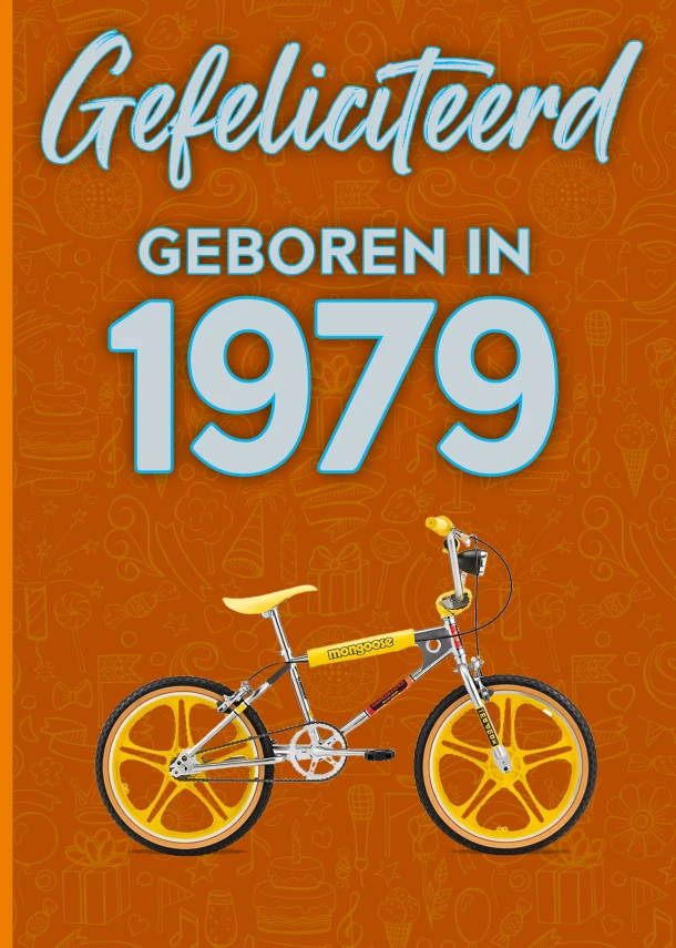 Gefeliciteerd geboren in 1979 set van 4 – TDM Publishing – boek cover