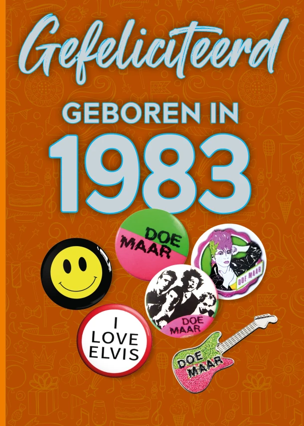 Gefeliciteerd geboren in 1983 set van 4 – TDM Publishing – boek cover