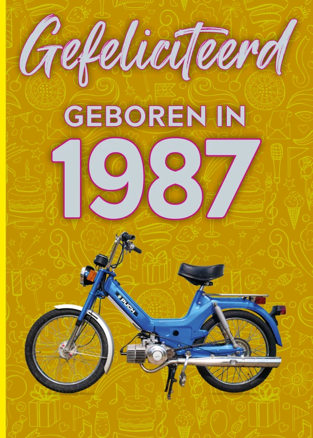 Gefeliciteerd geboren in 1987 set van 4 – TDM Publishing – boek cover