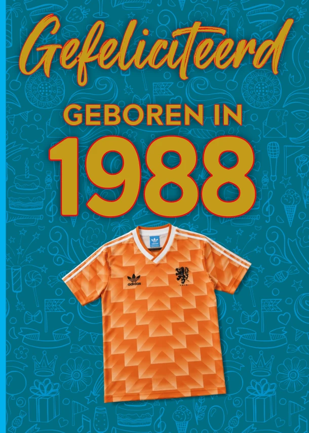 Gefeliciteerd geboren in 1988 set van 4 – TDM Publishing – boek cover