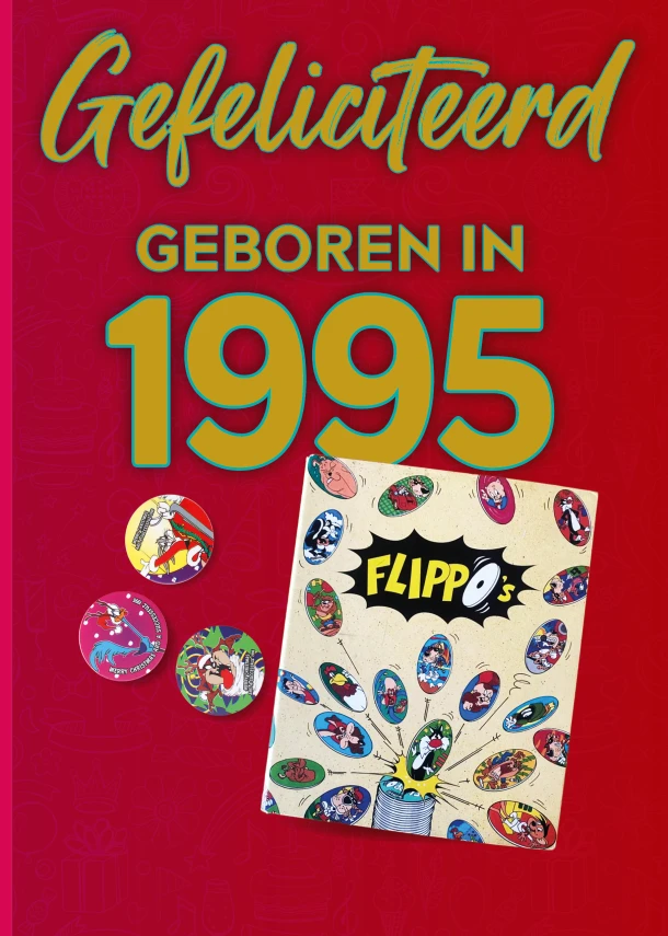 Gefeliciteerd geboren in 1995 set van 4 – TDM Publishing – boek cover