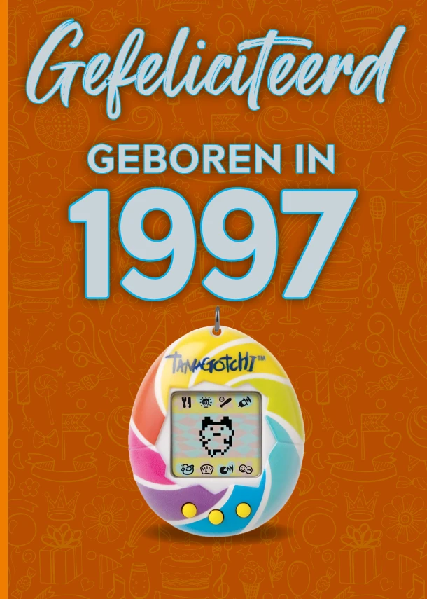 Gefeliciteerd geboren in 1997 set van 4 – TDM Publishing – boek cover