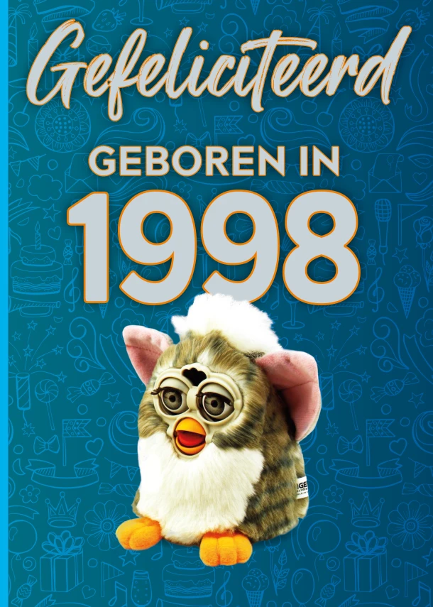 Gefeliciteerd geboren in 1998 set van 4 – TDM Publishing – boek cover