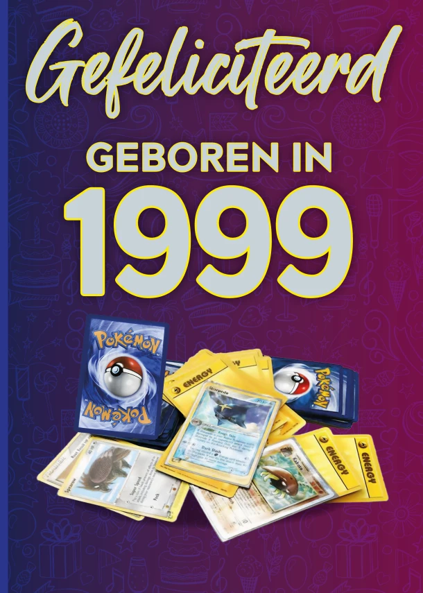 Gefeliciteerd geboren in 1999 set van 4 – TDM Publishing – boek cover