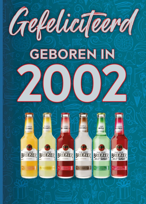 Gefeliciteerd geboren in 2002 set van 4 – TDM Publishing – boek cover