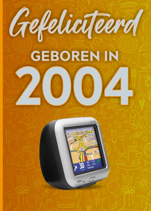Gefeliciteerd geboren in 2004 set van 4 – TDM Publishing – boek cover