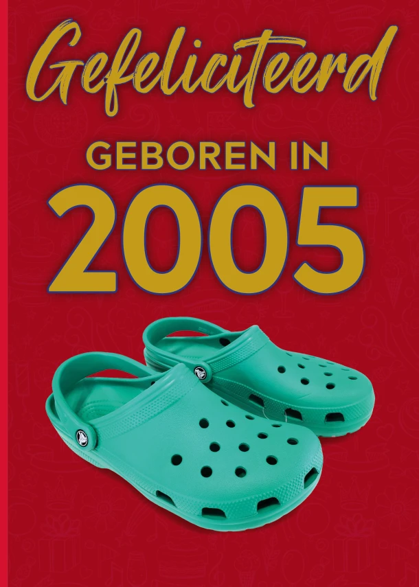 Gefeliciteerd geboren in 2005 set van 4 – TDM Publishing – boek cover