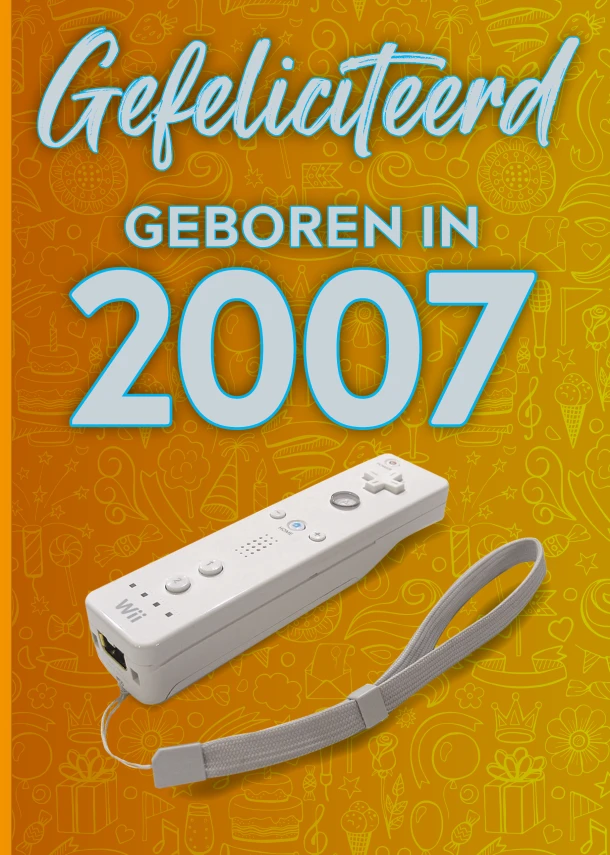 Gefeliciteerd geboren in 2007 set van 4 – TDM Publishing – boek cover