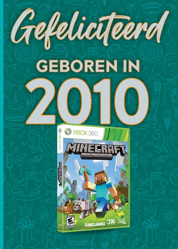 Gefeliciteerd geboren in 2010 set van 4 – TDM Publishing – boek cover