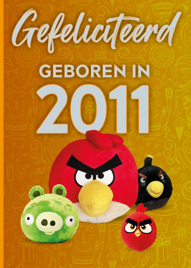 Gefeliciteerd geboren in 2011 (set van 4) – TDM Publishing – boek cover