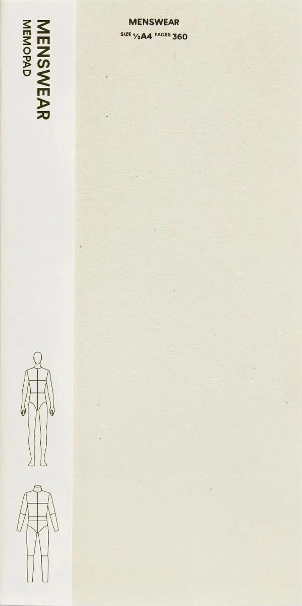 Fashionary Menswear Memopad – Fashionary – boek cover