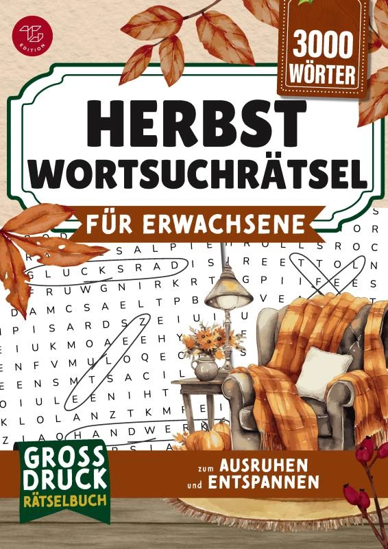 Wortsuchrätsel für Erwachsene - Herbst – Nora Fichtland – boek cover