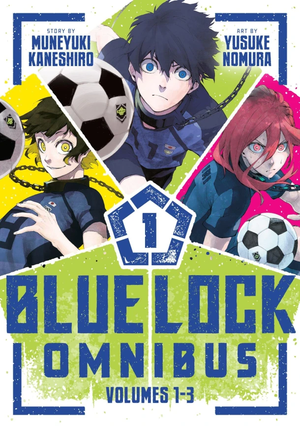 Blue Lock Omnibus 1 (Vol. 1-3) – Muneyuki Kaneshiro – boek cover