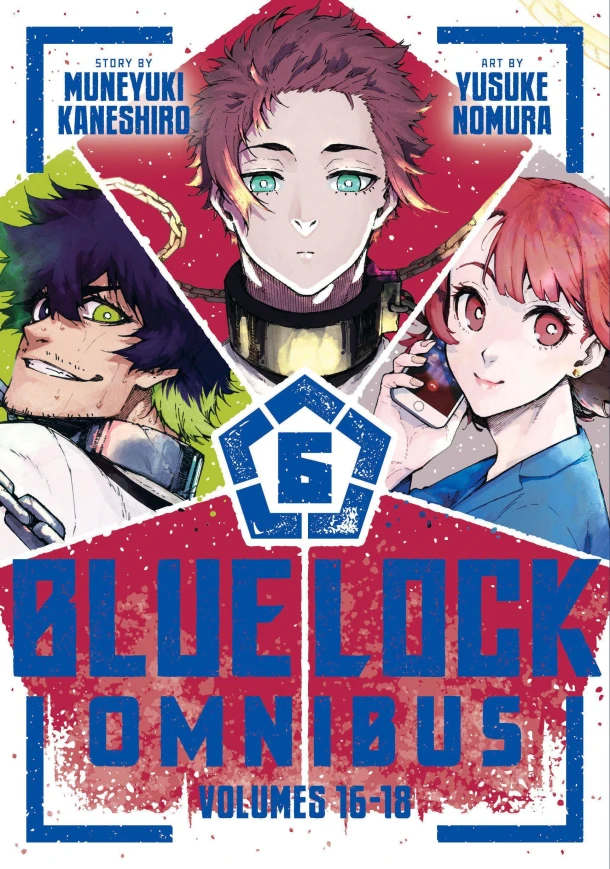 Blue Lock Omnibus 6 (Vol. 16-18) – Muneyuki Kaneshiro – boek cover