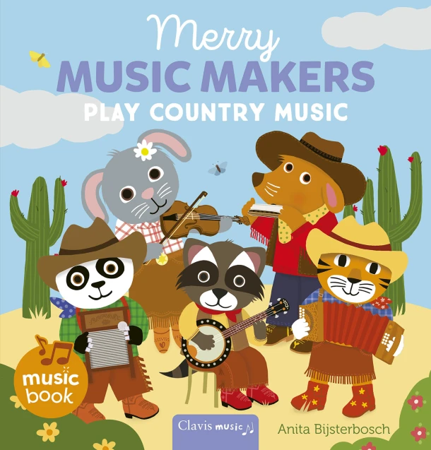 Merry Music makers play country music – Anita Bijsterbosch – boek cover