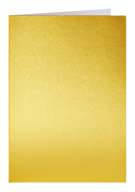 Correspondentiekaart Papicolor dubbel 105x148mm metallic goud