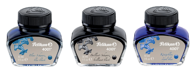 Vulpeninkt Pelikan 4001 blauw/zwart; flac 30ml