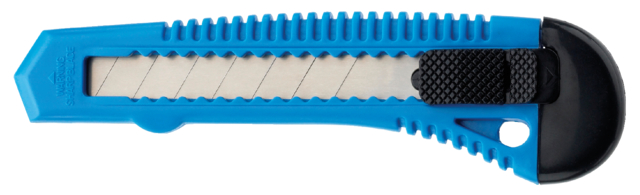 Afbreekmesje Westcott Office 18mm met kunststof houder blauw