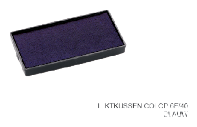 Inktkussen blauw tbv Colop P40 en E/40