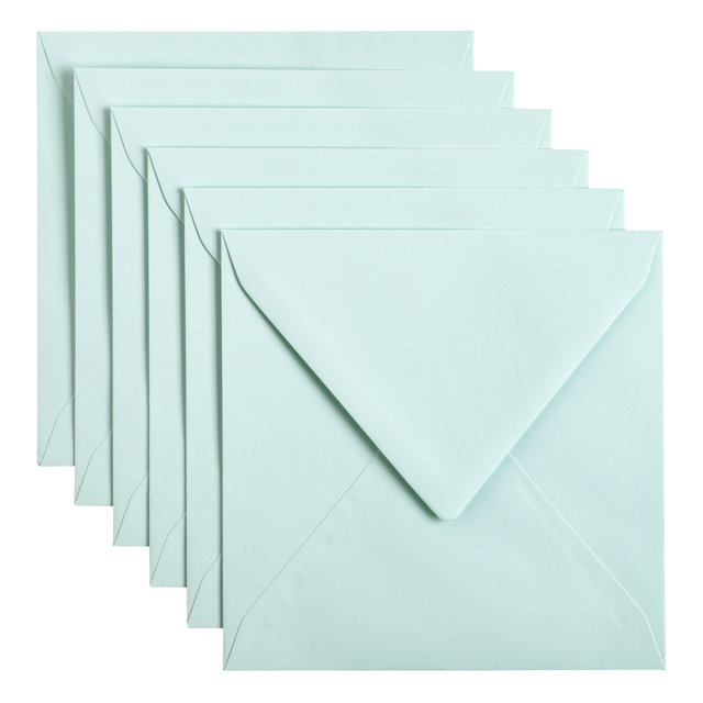 Envelop Papicolor 140x140 6st Zeegroen